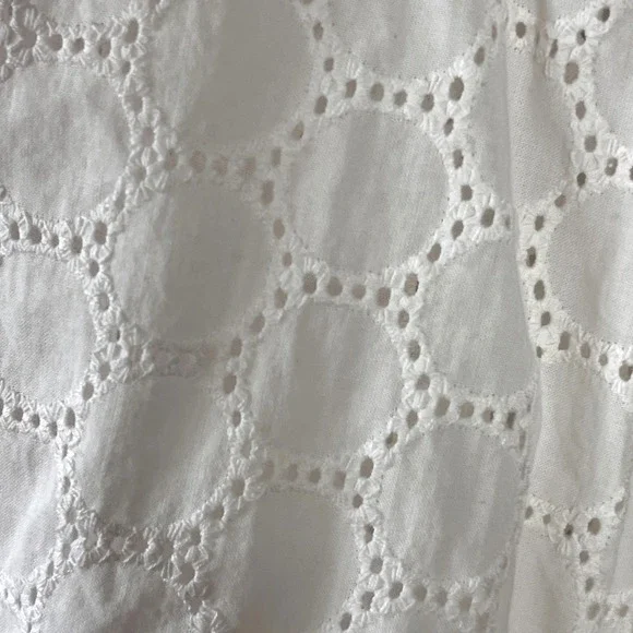 Lovers + Friends Fiona Cottagecore Romantic Maxi Skirt White Eyelet Lace XS - Picture 7 of 12